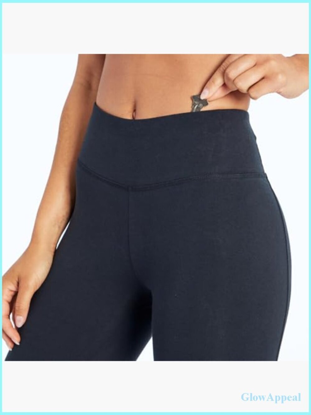 High Rise Tummy Control Capri Legging 18" Inseam - Picture 3 of 5